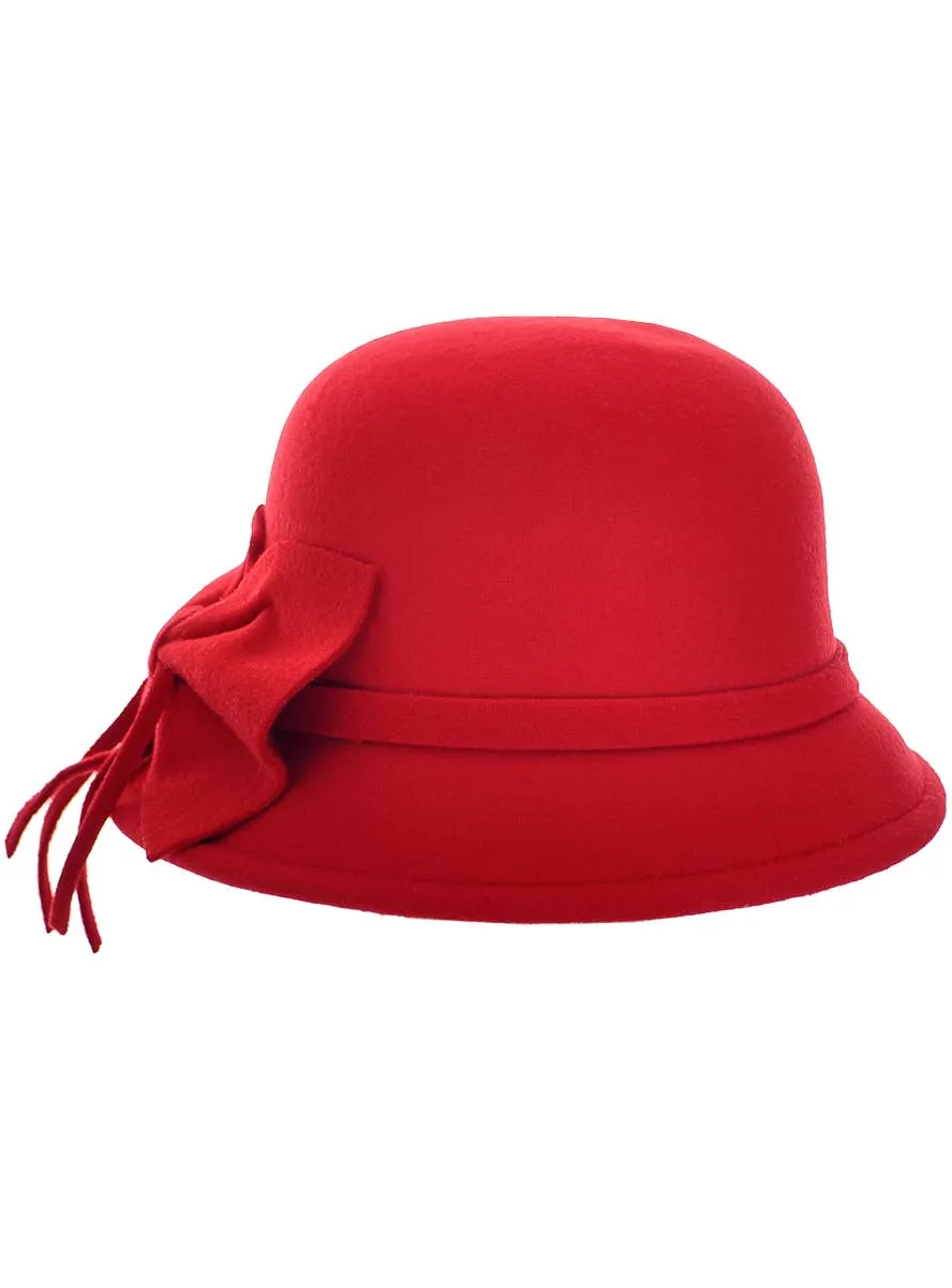 1920s Deluxe Womens Red Cloche Hat