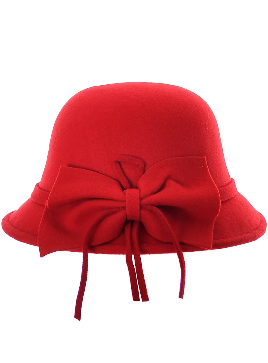 1920s Deluxe Womens Red Cloche Hat