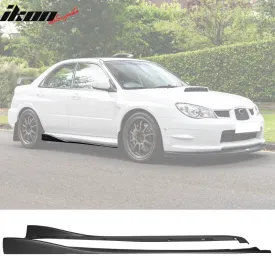 2002-2007 Subaru Impreza WRX STI CS Style 2PC Side Skirt Extension PP