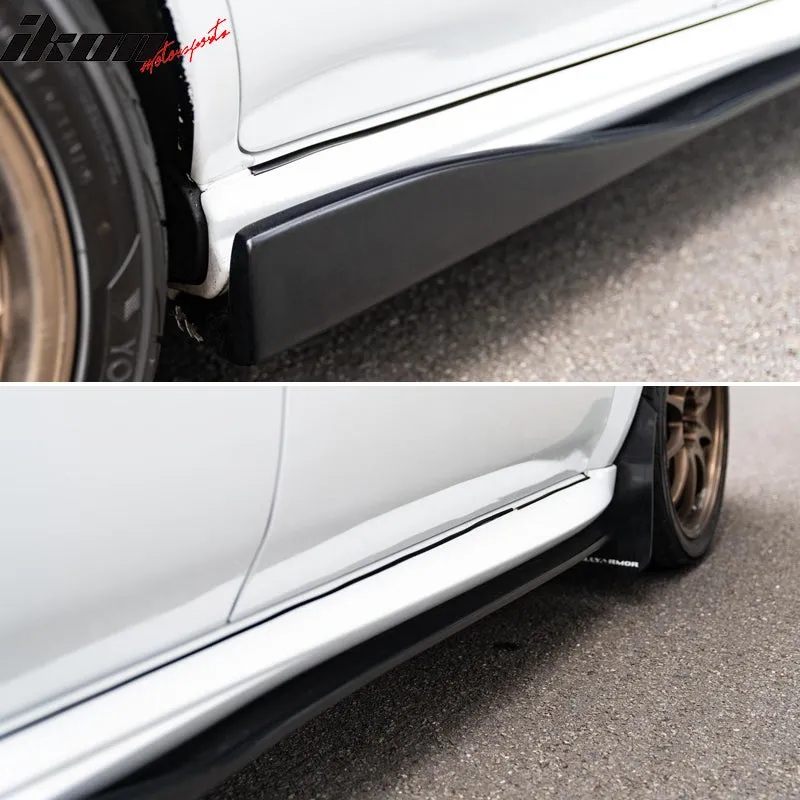 2002-2007 Subaru Impreza WRX STI CS Style 2PC Side Skirt Extension PP