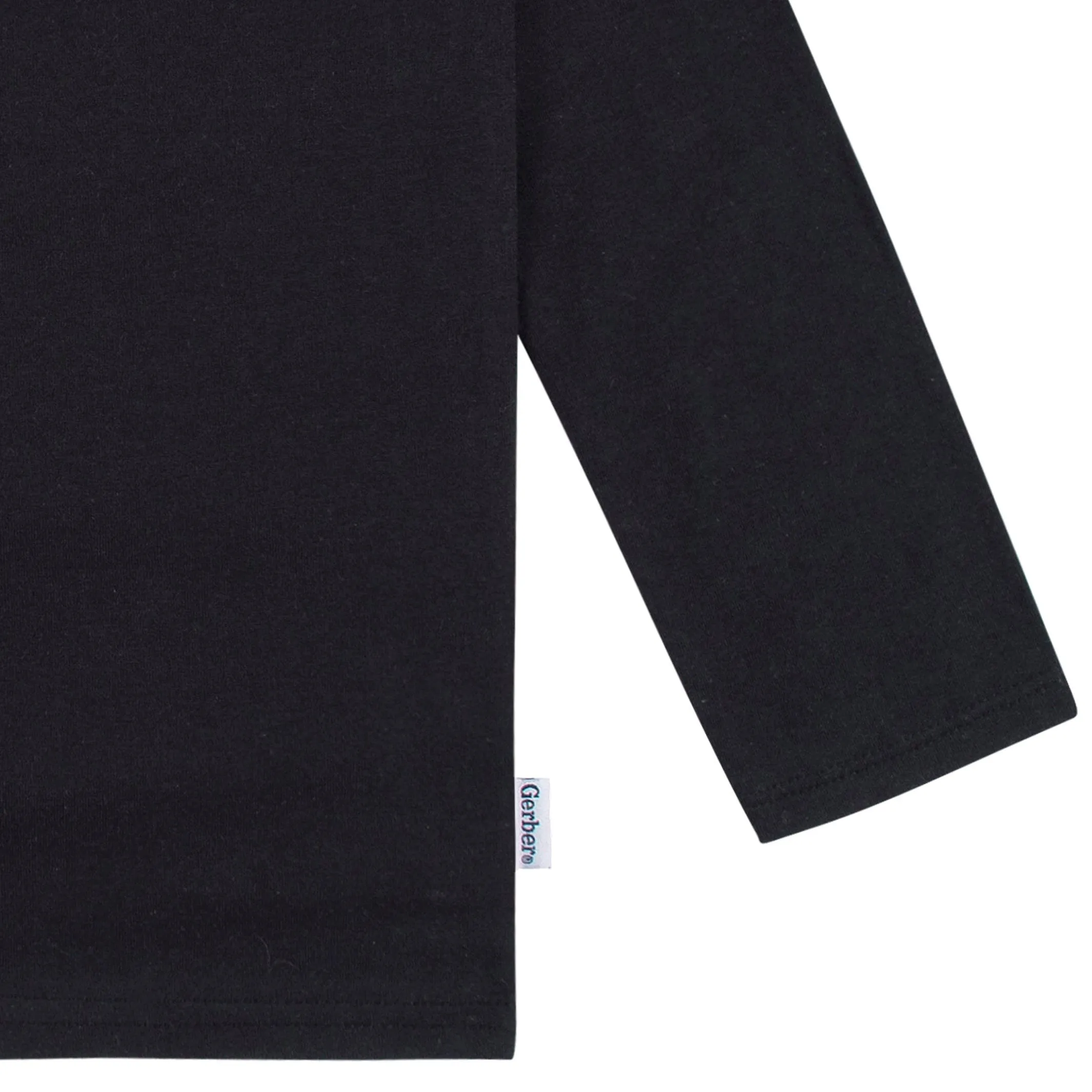 5-Pack Baby & Toddler Black Long Sleeve Tees