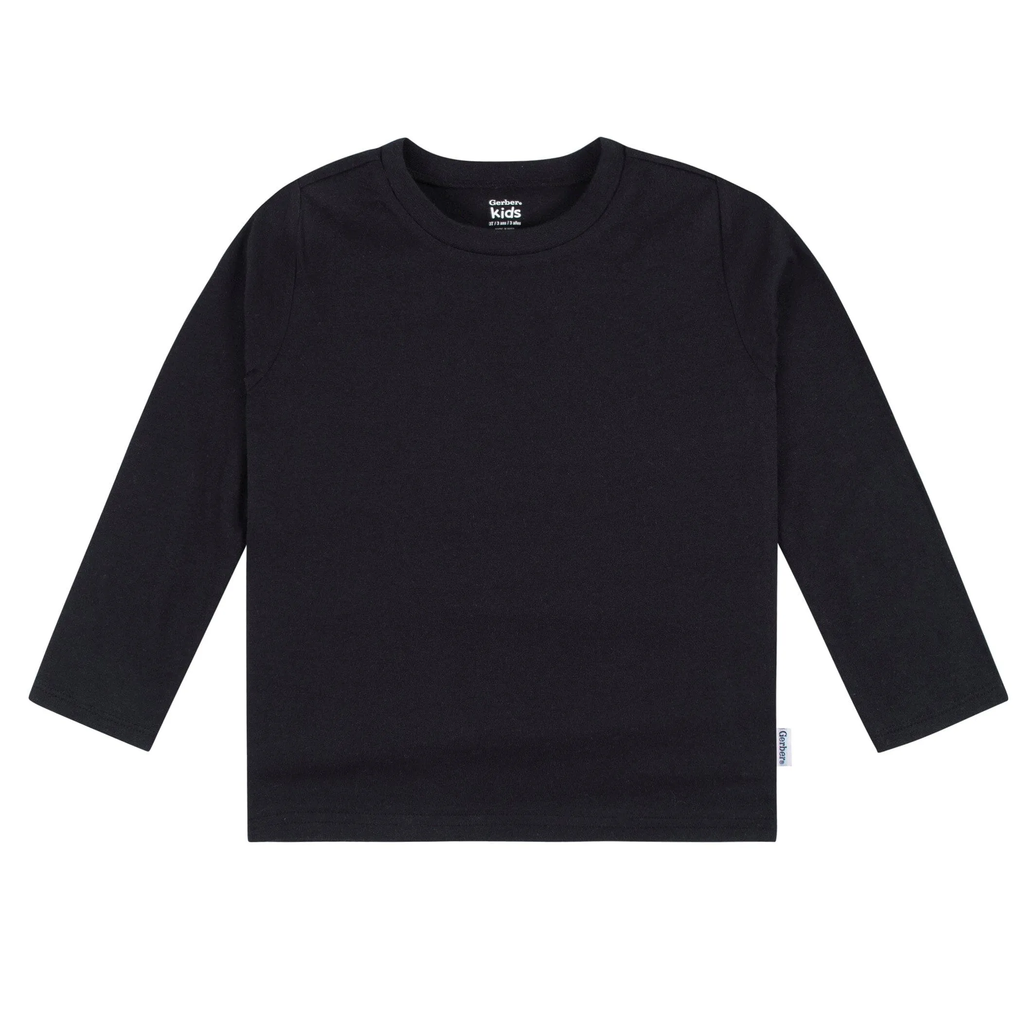 5-Pack Baby & Toddler Black Long Sleeve Tees