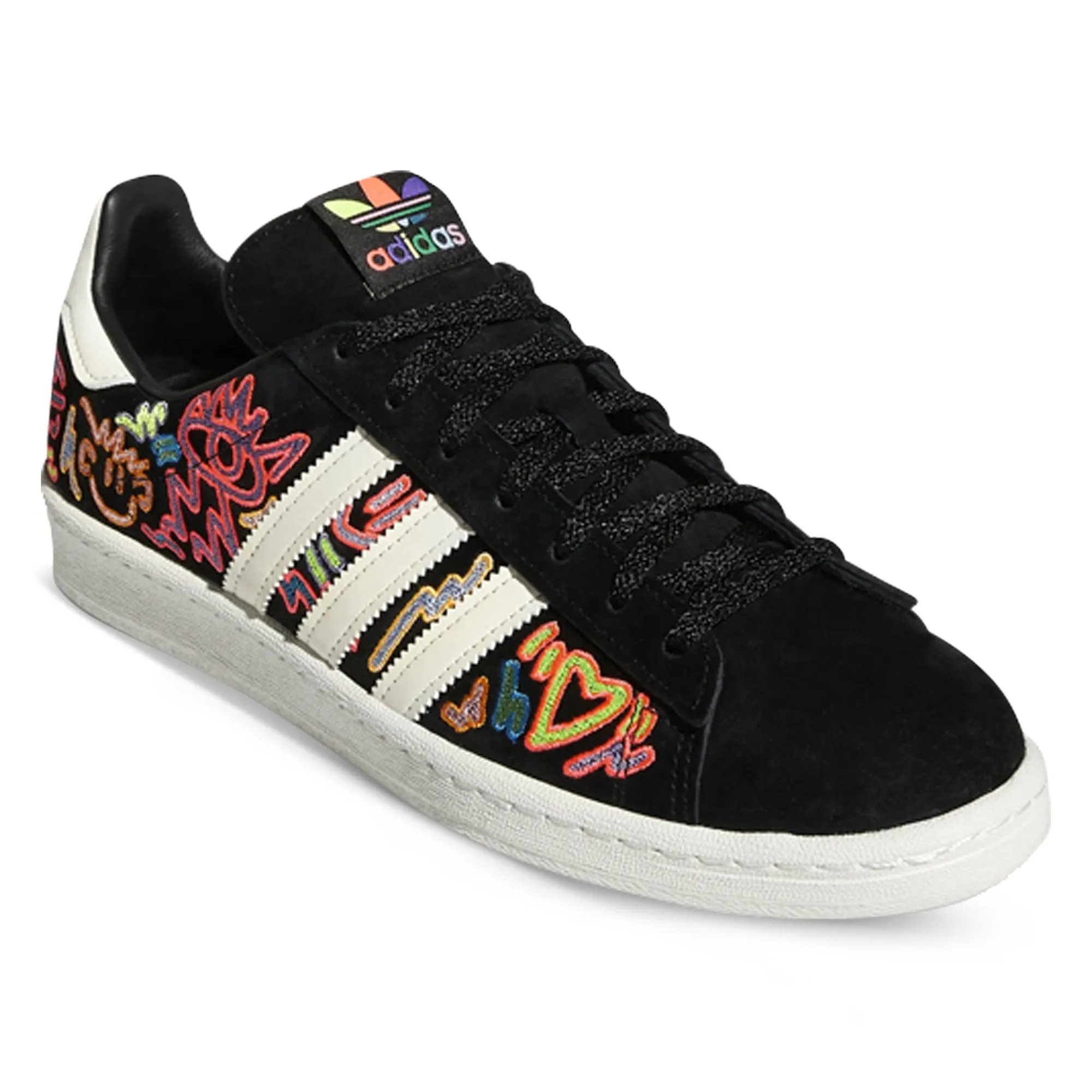 adidas Campus 80S Pride Shoes (Black/Multi)