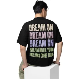 Aerosmith Oversized T shirt - Dream On Typography