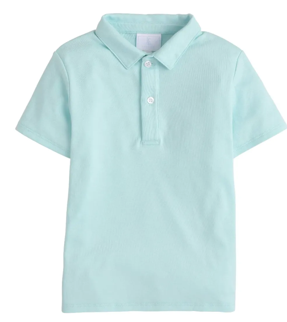 Aqua Short Sleeve Polo