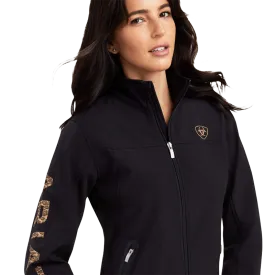 Ariat Women's Team Logo Black Leopard Jacket