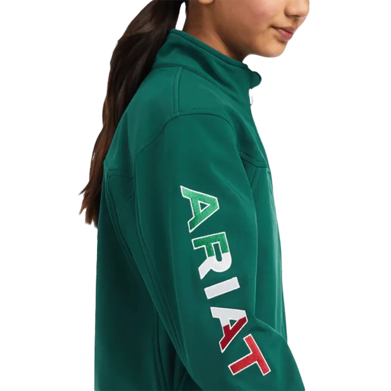 Ariat Youth New Team Soft Shell Verde Mexico Jacket