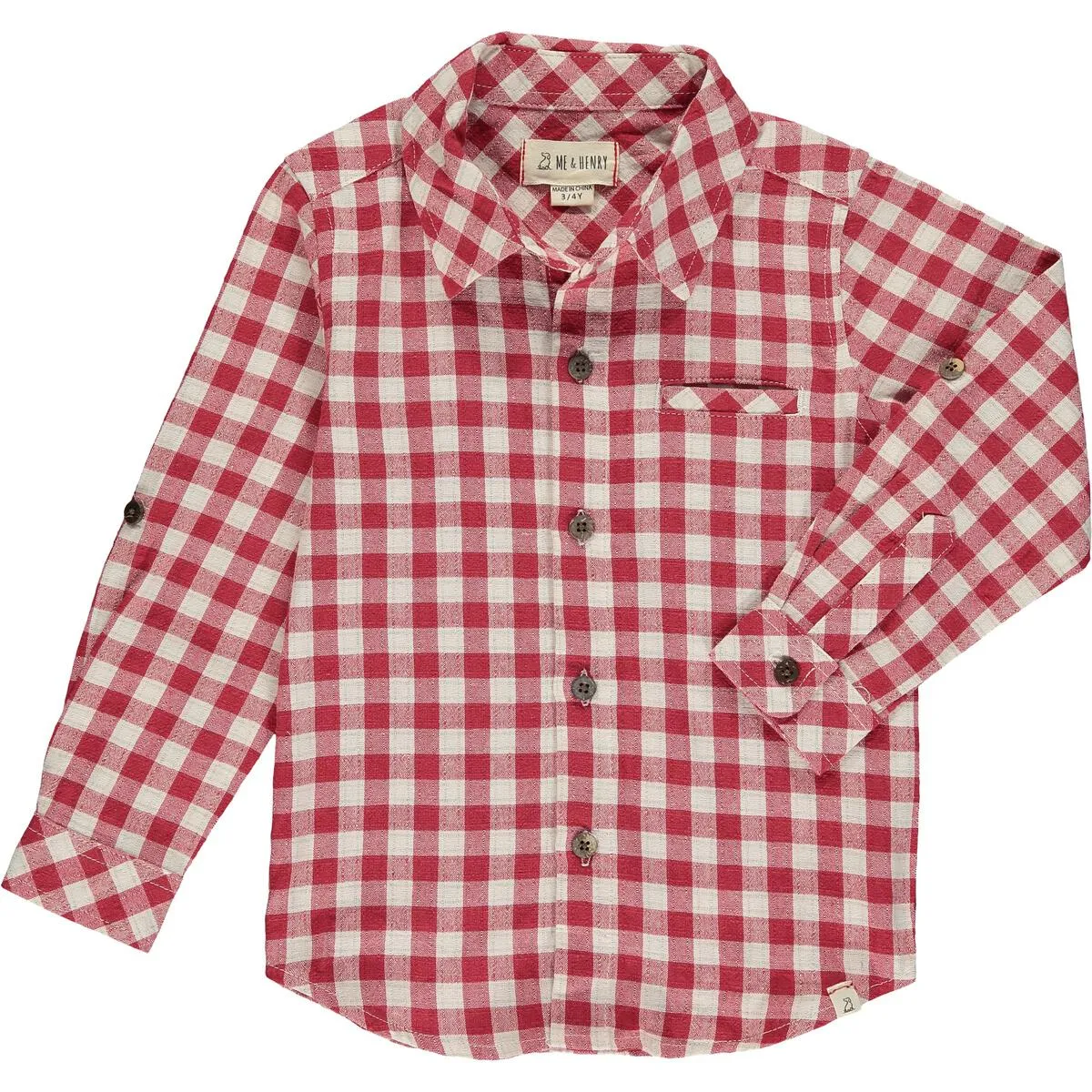 Atwood Red/White Plaid Woven Shirt - Select Size