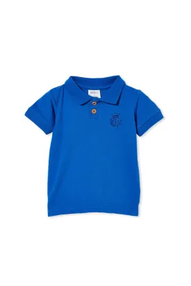 Azure Pique Polo