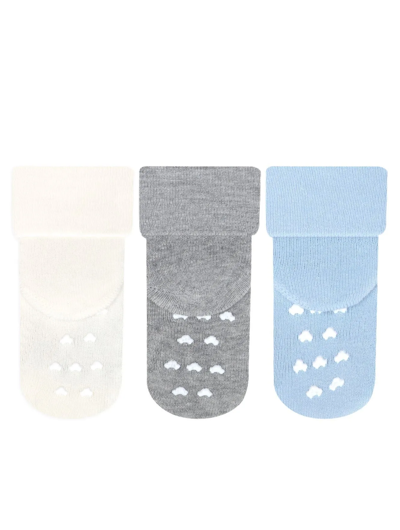 Baby Boy Anti-Slip Terry Socks Cars 3Pk (0-18mths)