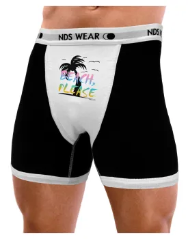 Beach Please - Summer Colors with Palm Trees Mens Boxer Brief Underwear