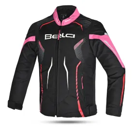 BELA Star youth Kids Motorcycle Jacket Black Pink