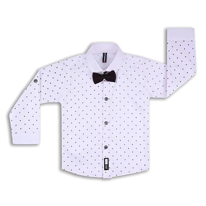 Boys 3 piece strip clothing set with bow tie