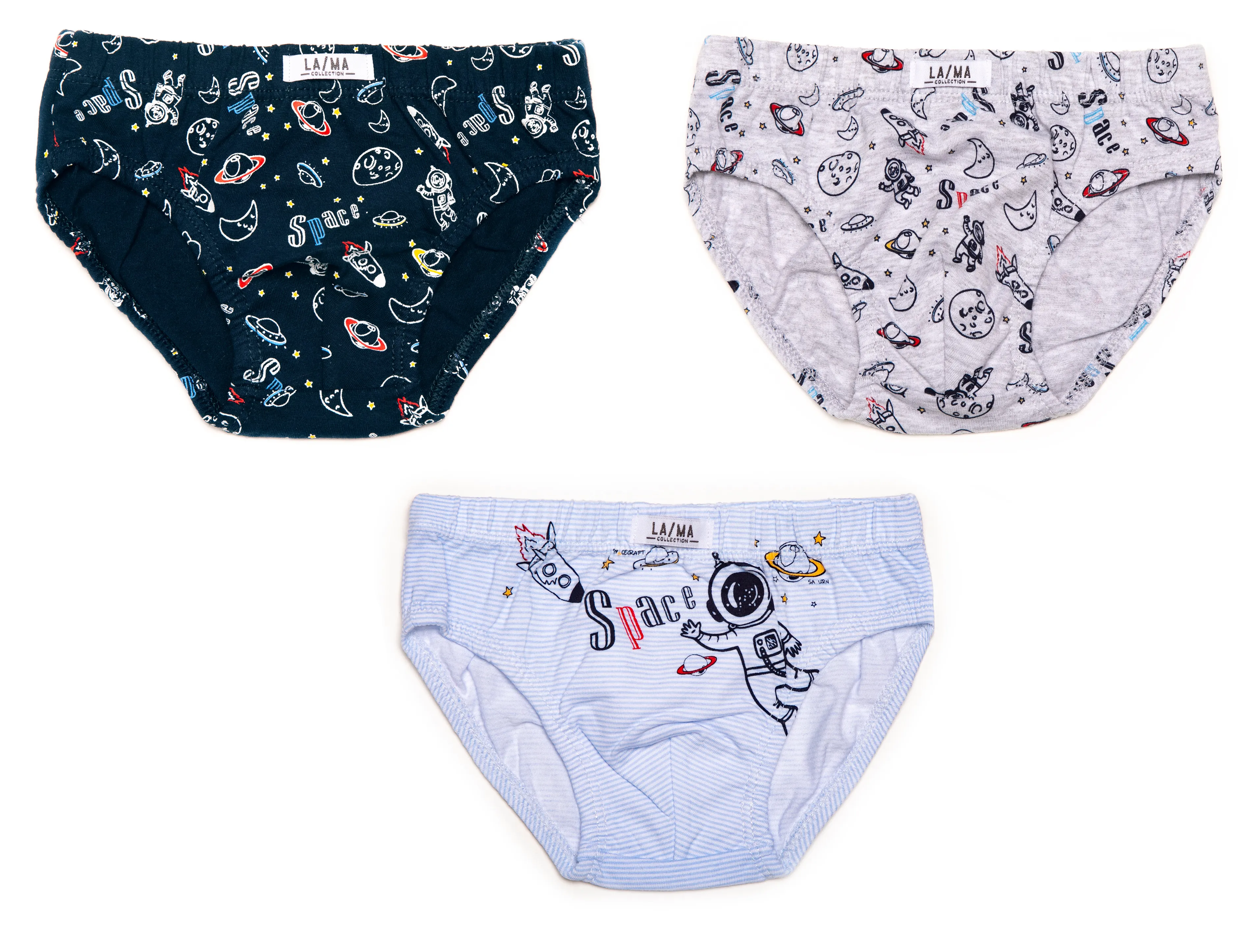 Boys Briefs Space 3-Pack (5-10yrs)