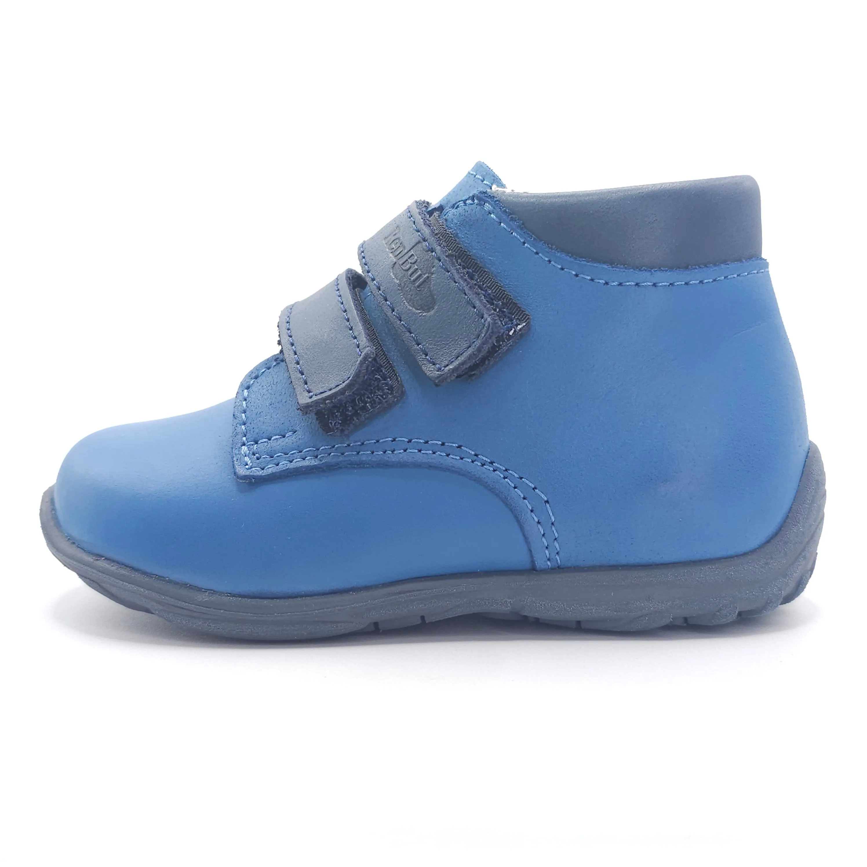 Boys Double Velcro Shoe In Blue