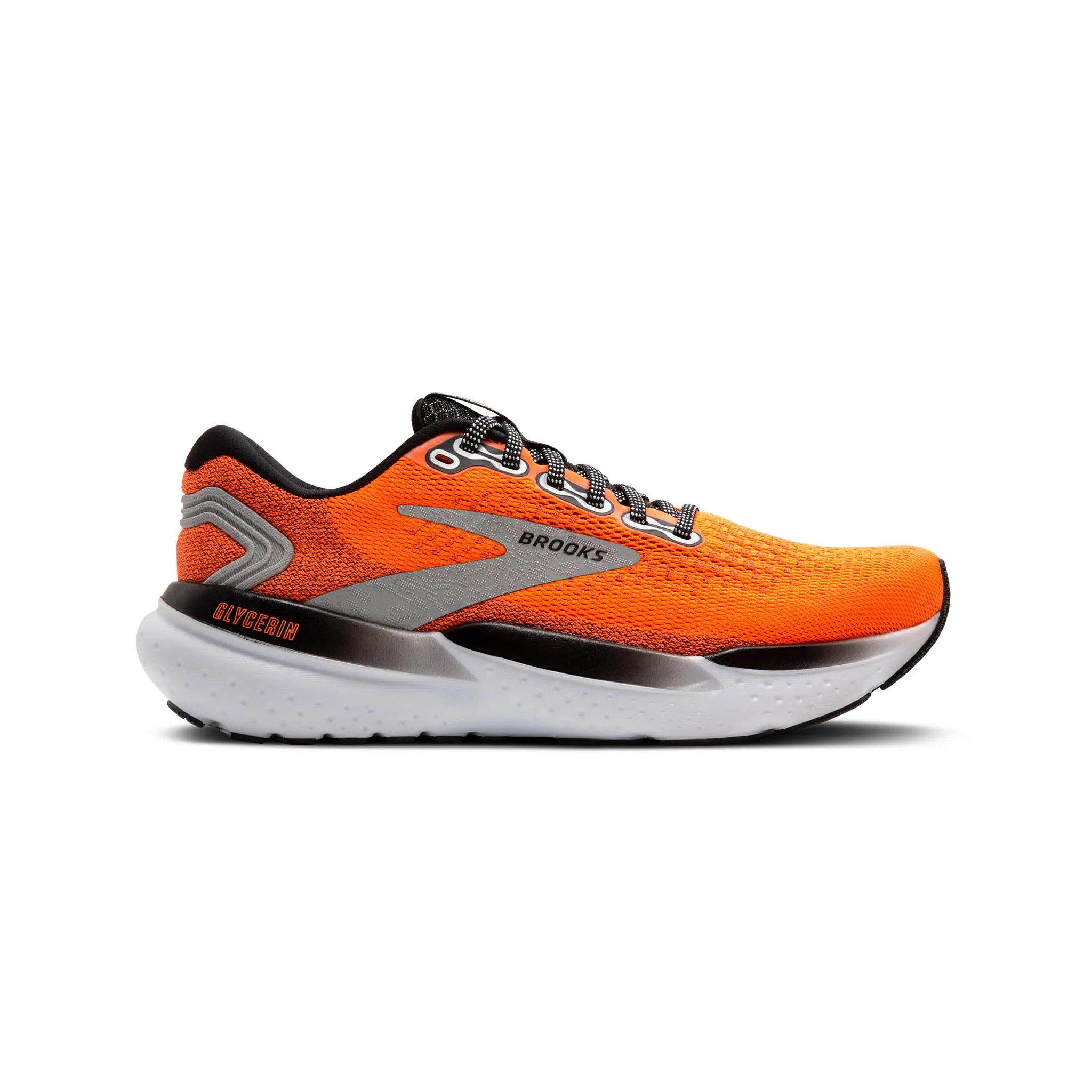 Brooks | Men's Glycerin 21 Running Shoes - Orange/Black/White