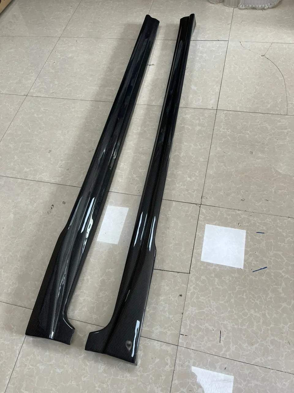 Carbon Fiber Side Skirts for 2025-Present Toyota Camry Gen 9 Compatible Real Carbon Fiber - VIP Price