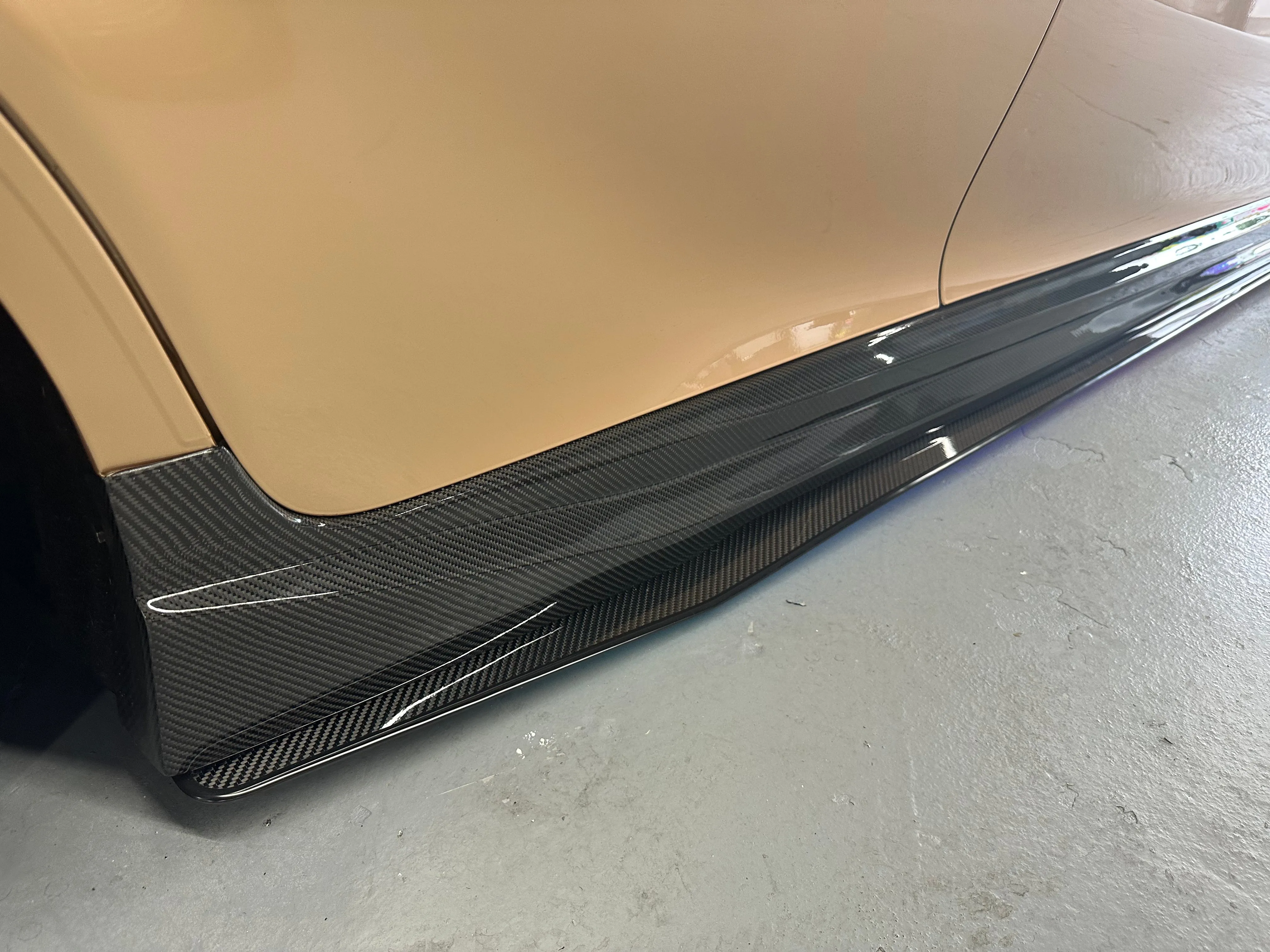 Carbon Fiber Side Skirts for 2025-Present Toyota Camry Gen 9 Compatible Real Carbon Fiber - VIP Price