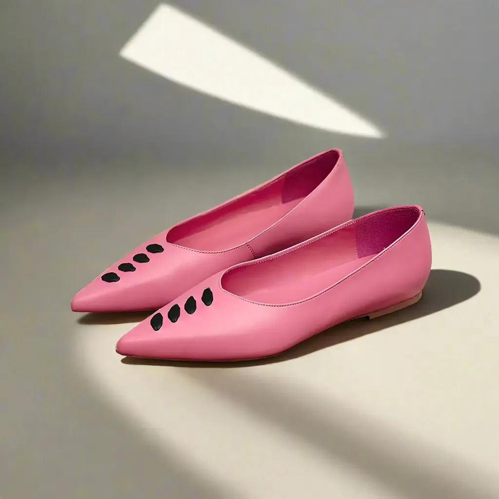 Carol Pink Flat Pumps