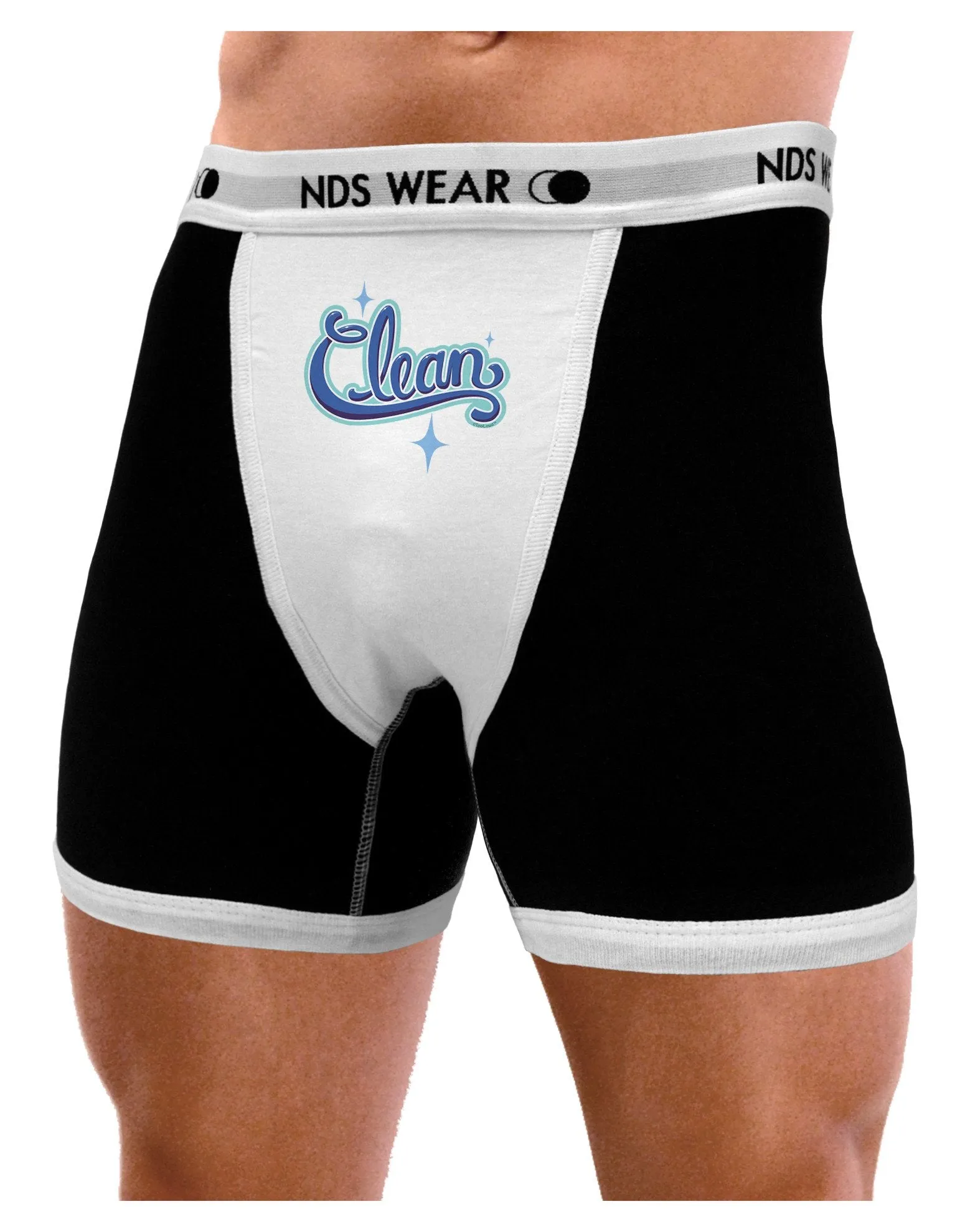 Clean Text Mens Boxer Brief Underwear