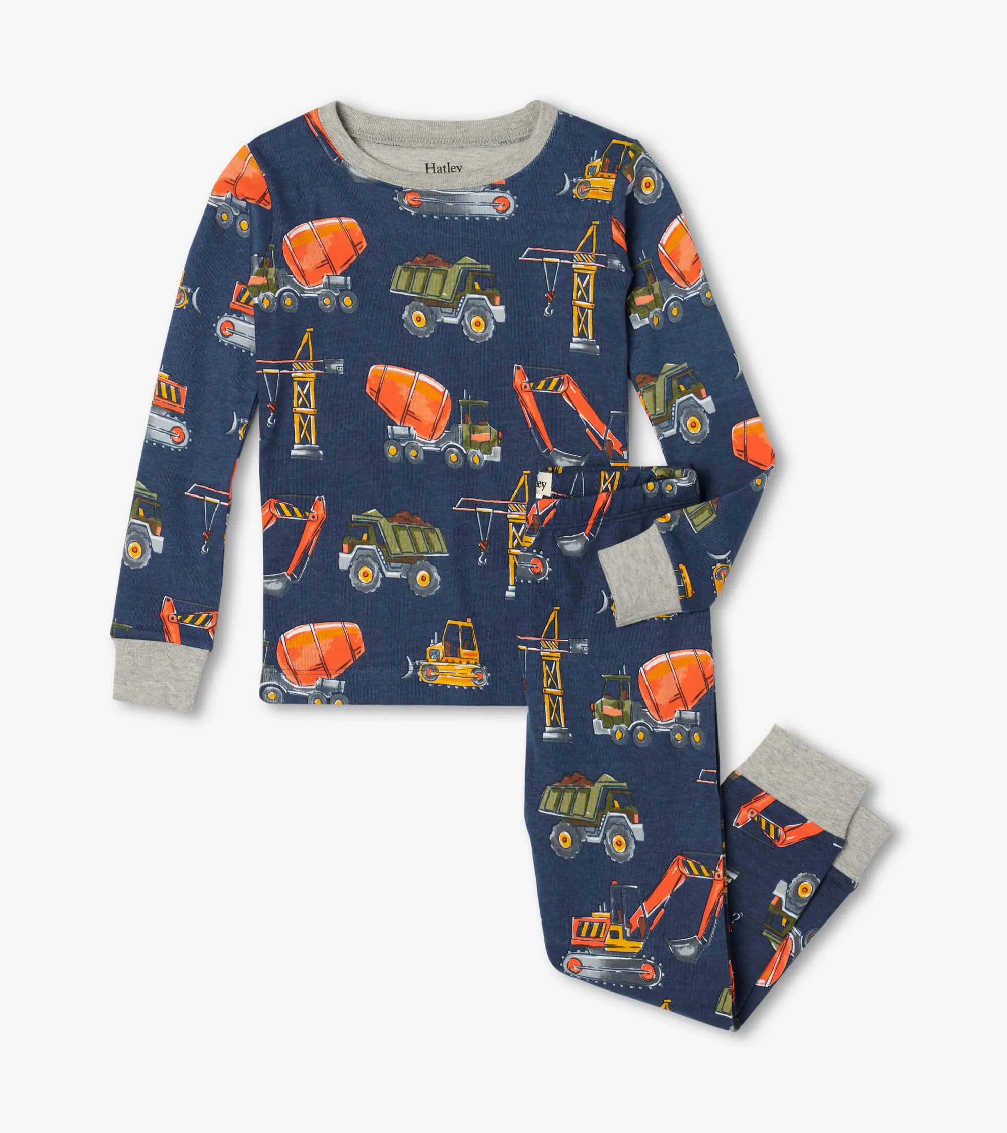 Construction Trucks Organic Cotton PJ Set