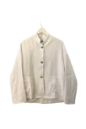 Cotton and Linen Jacket in Optical