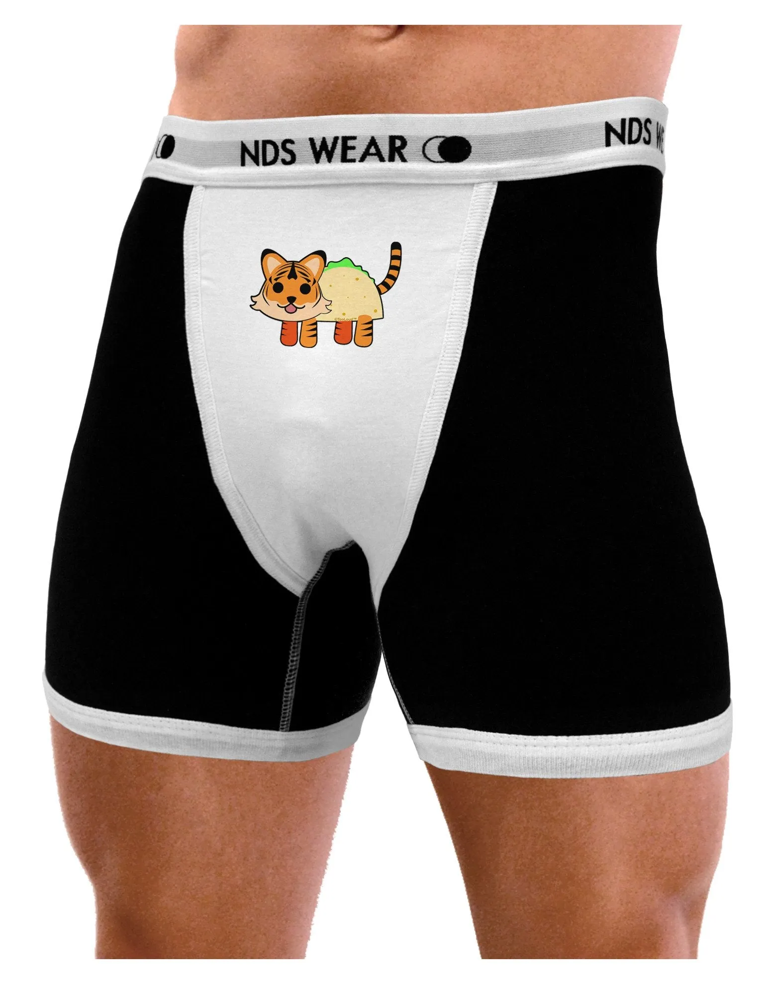 Cute Taco Tiger Mens Boxer Brief Underwear