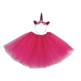 Dark Pink Unicorn Tutu Set (Age 3-6)