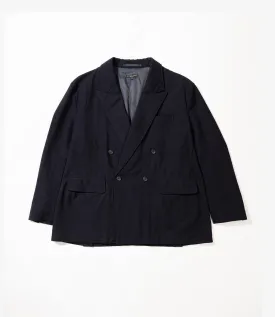 DBL Peak Jacket – Dark Navy Wool Uniform Serge