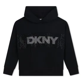 DKNY Rhinestone Logo Hoodie