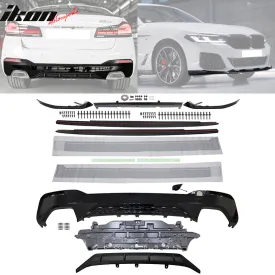 Fits 2021-2023 G30 G31 MP Type 1 Rear Diffuser Front Bumper Lip Side S