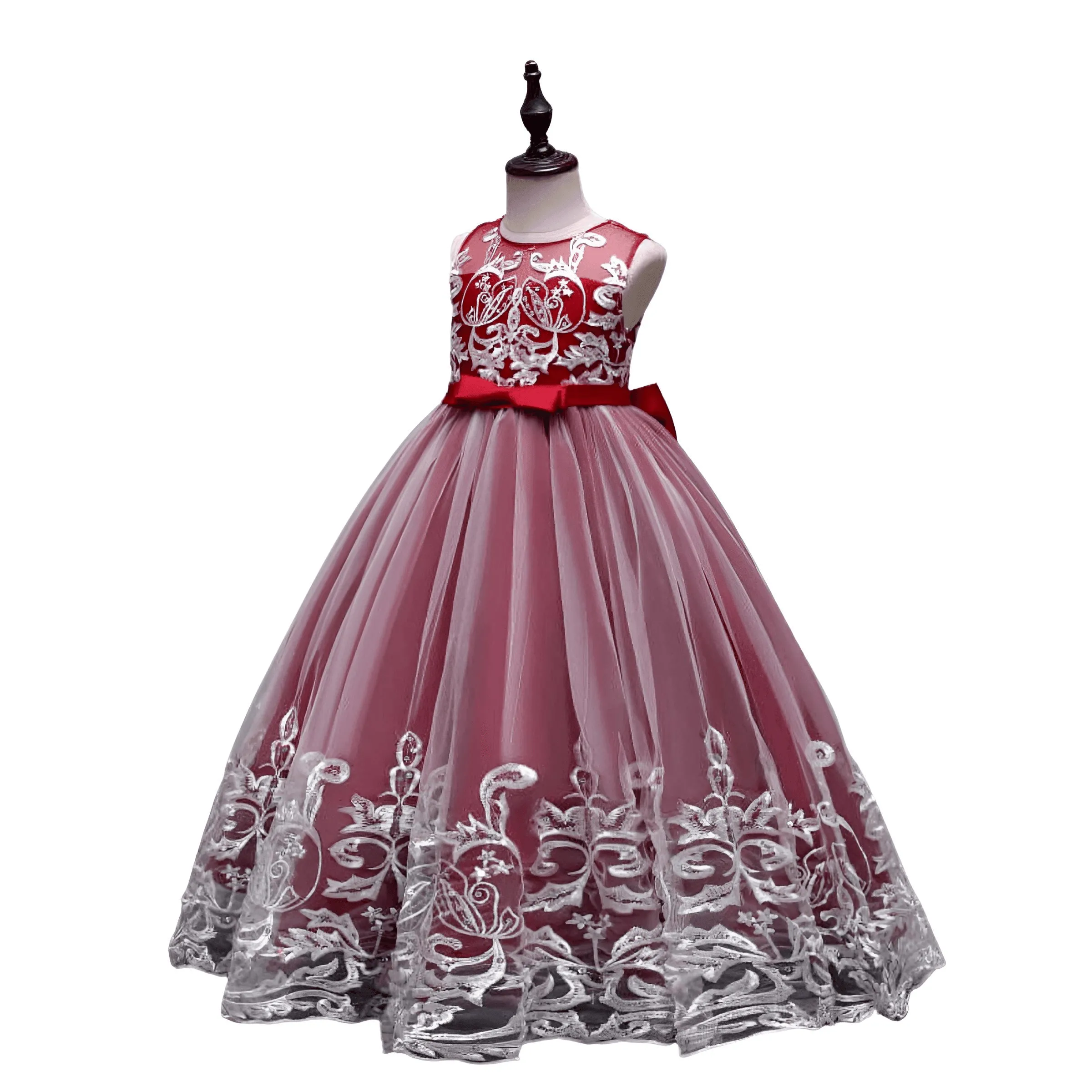 Girl's Formal Occasion Dress - With FREE Tiara, Gloves & Petticoat!