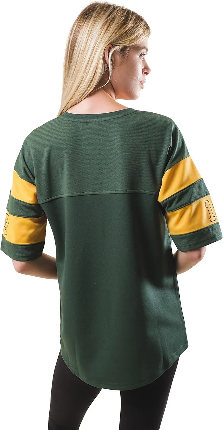 Green Bay Packers Penalty Box Lace Up Tee, Green