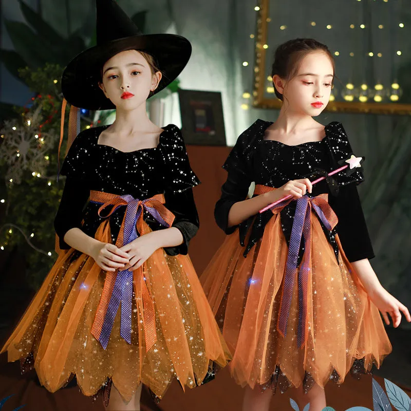 Halloween Children's Clothing Girls' light up Dress