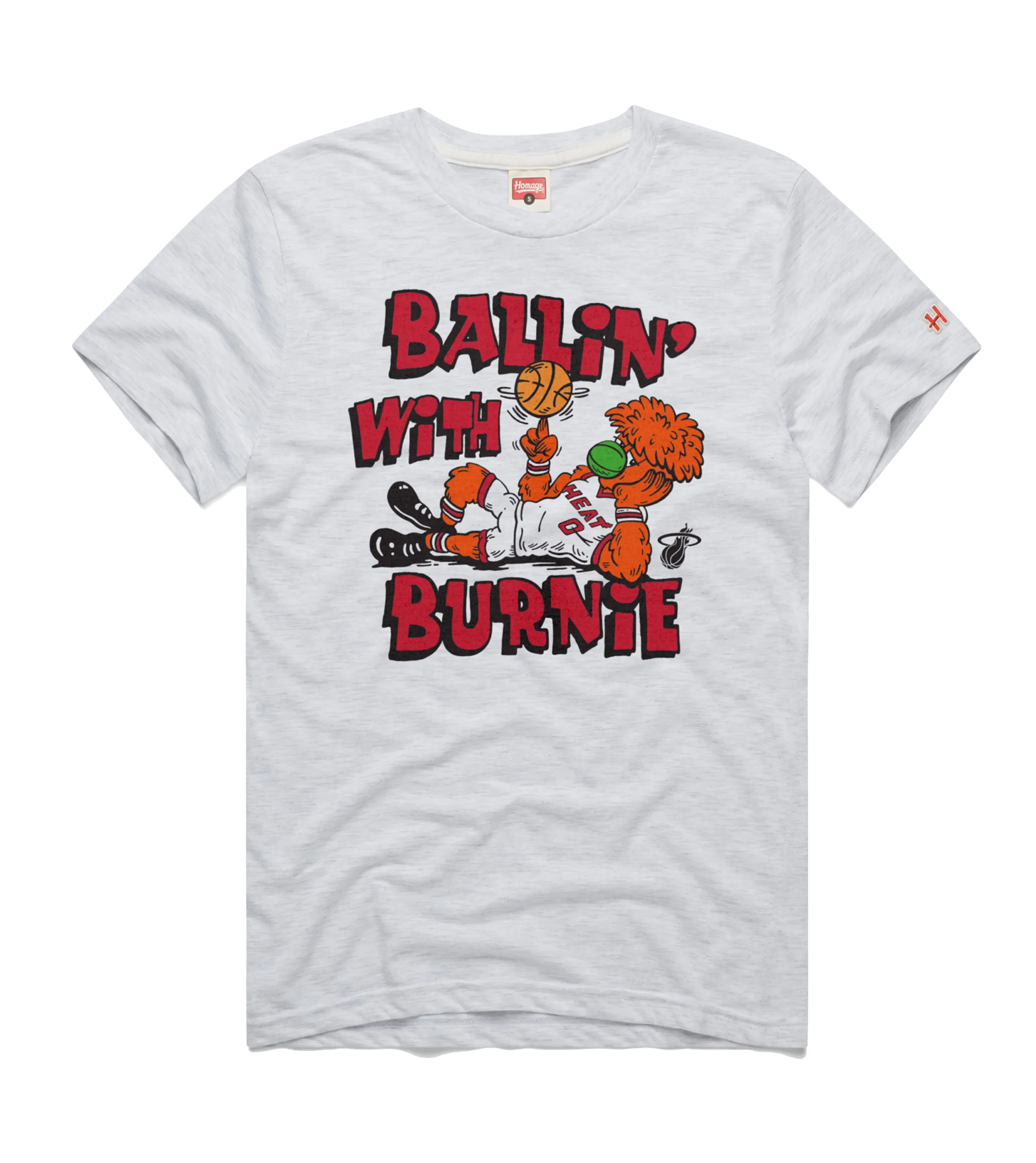 Homage Miami HEAT Ballin' With Burnie Tee