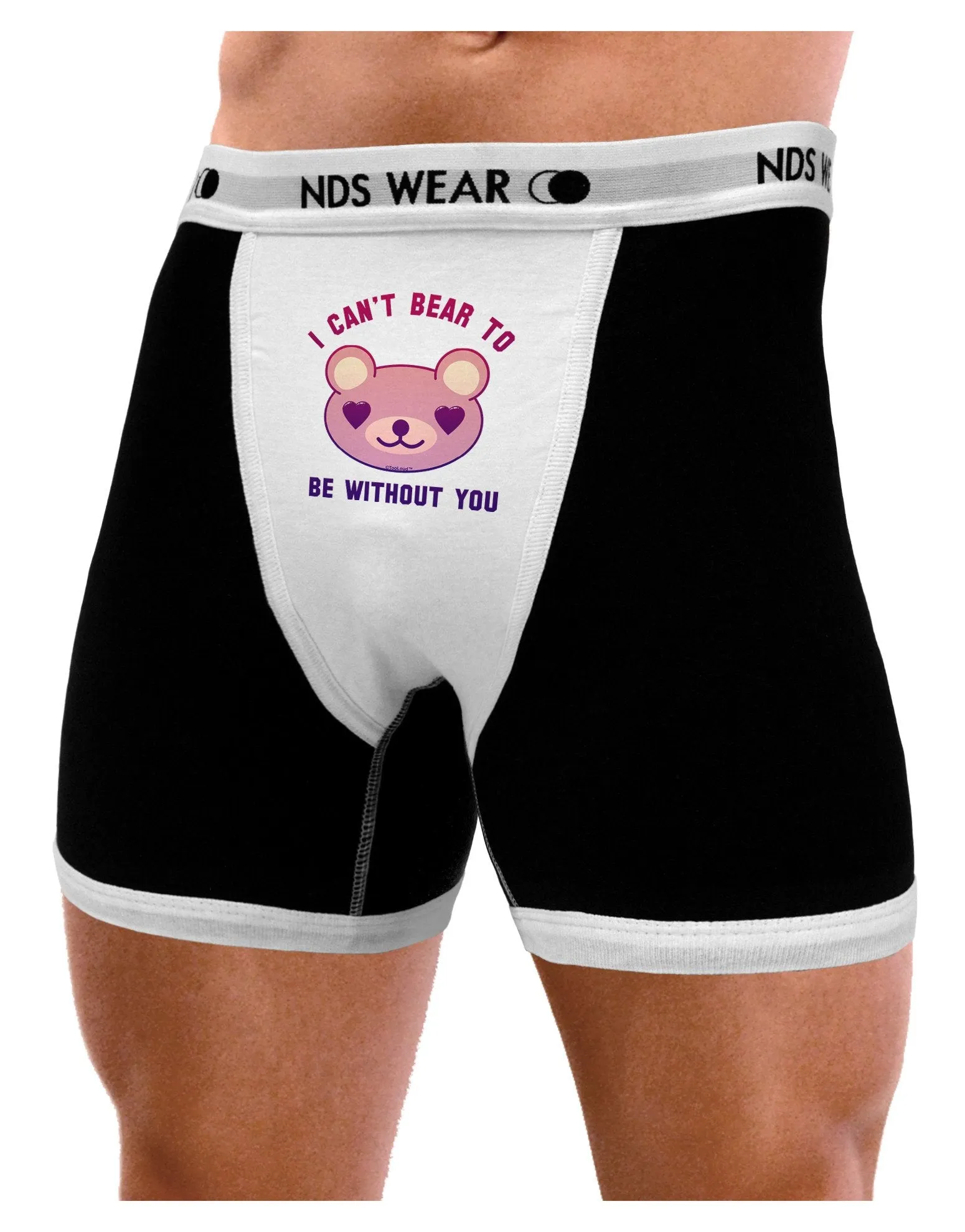 I Can't Bear to be Without You Mens Boxer Brief Underwear by NDS Wear