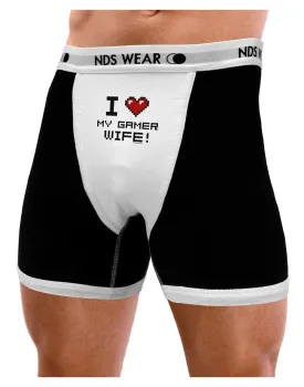 I Heart My Gamer Wife Mens Boxer Brief Underwear