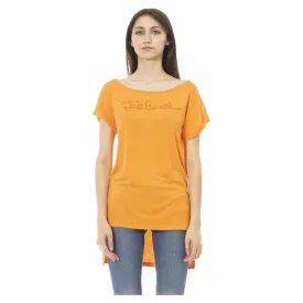 Just Cavalli Orange Cotton Women T-Shirt