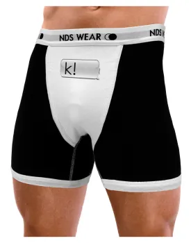 K Text Bubble Mens Boxer Brief Underwear