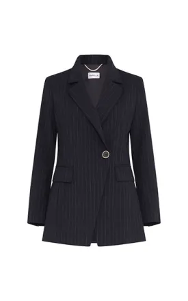 Marella Vanto Gabardine Jacket Navy