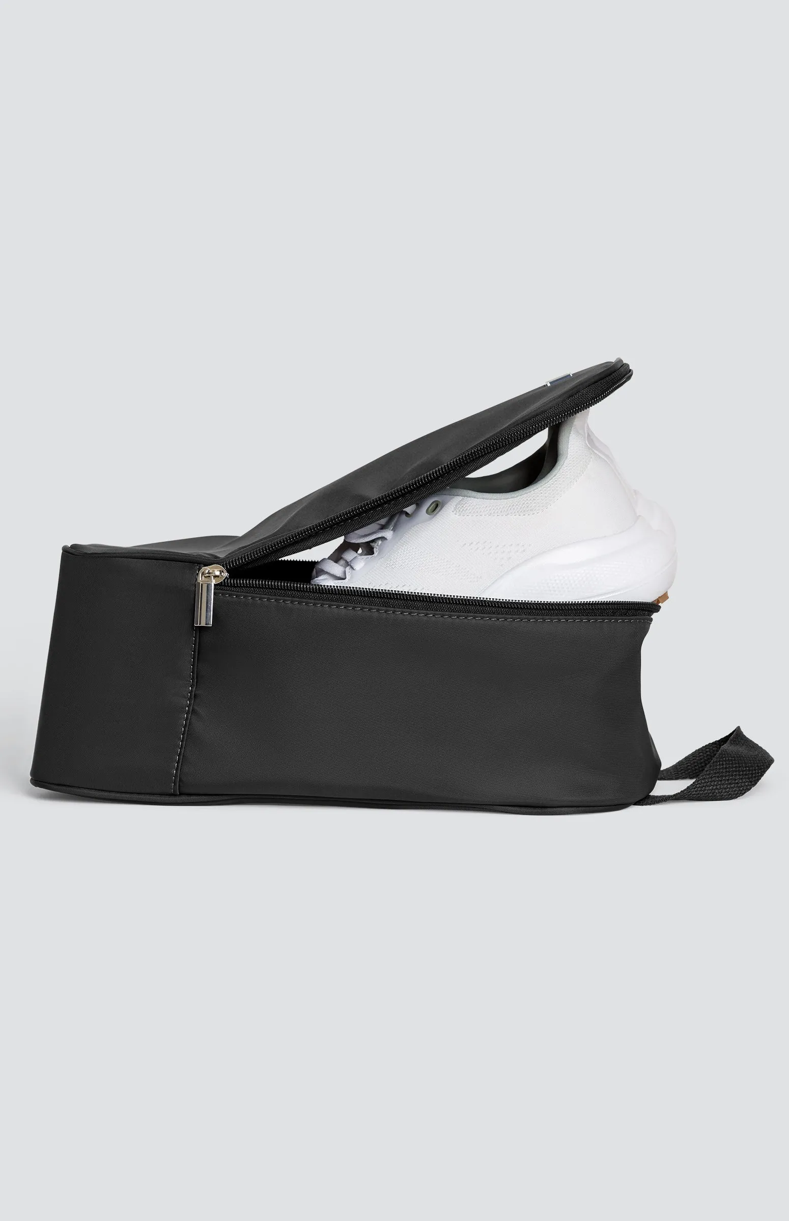 May Shoe Bag with Handle - Onyx Black