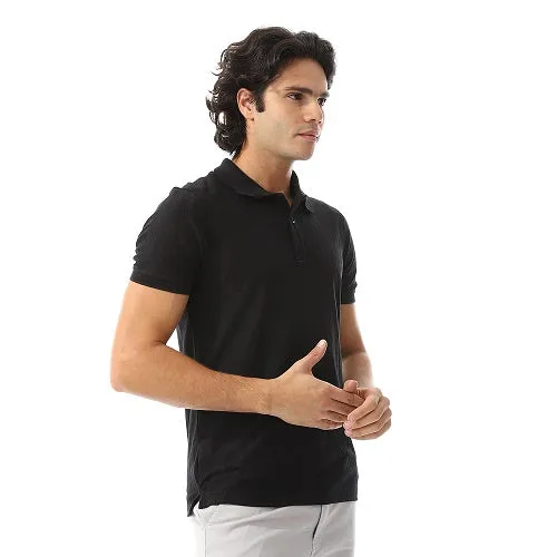 Men's classic Jacquard Polo T-Shirt - black