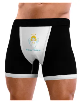 Merry Christmas Cute Angel Girl Mens Boxer Brief Underwear