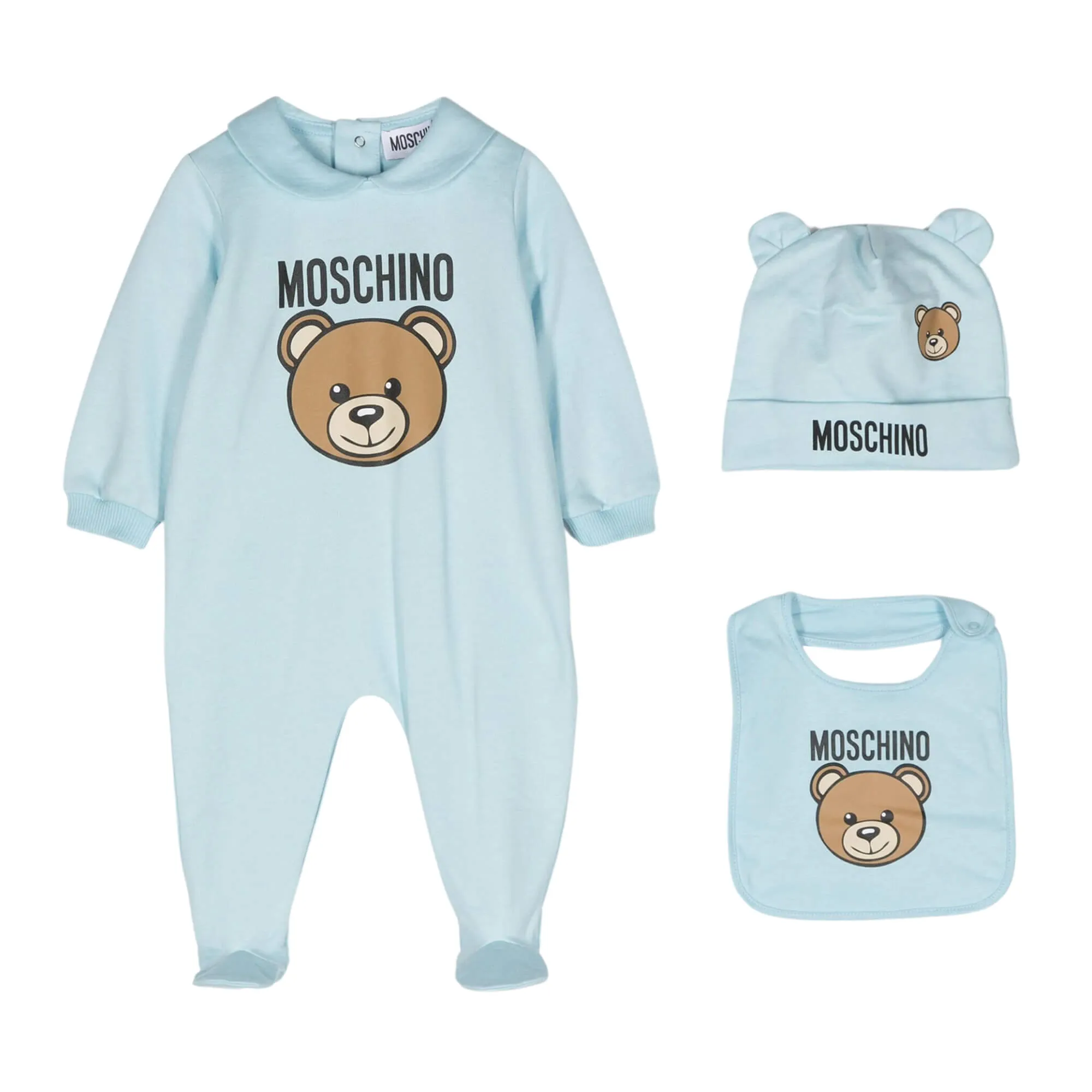 Moschino Baby Boys Bear Blue Pyjama Ensemble