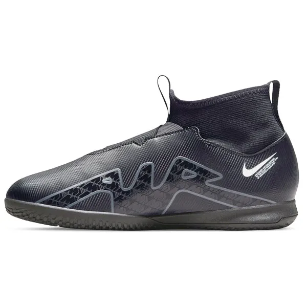 Nike Jr. Zoom Superfly 9 Academy IC Soccer Shoes (Black/Dark Smoke)