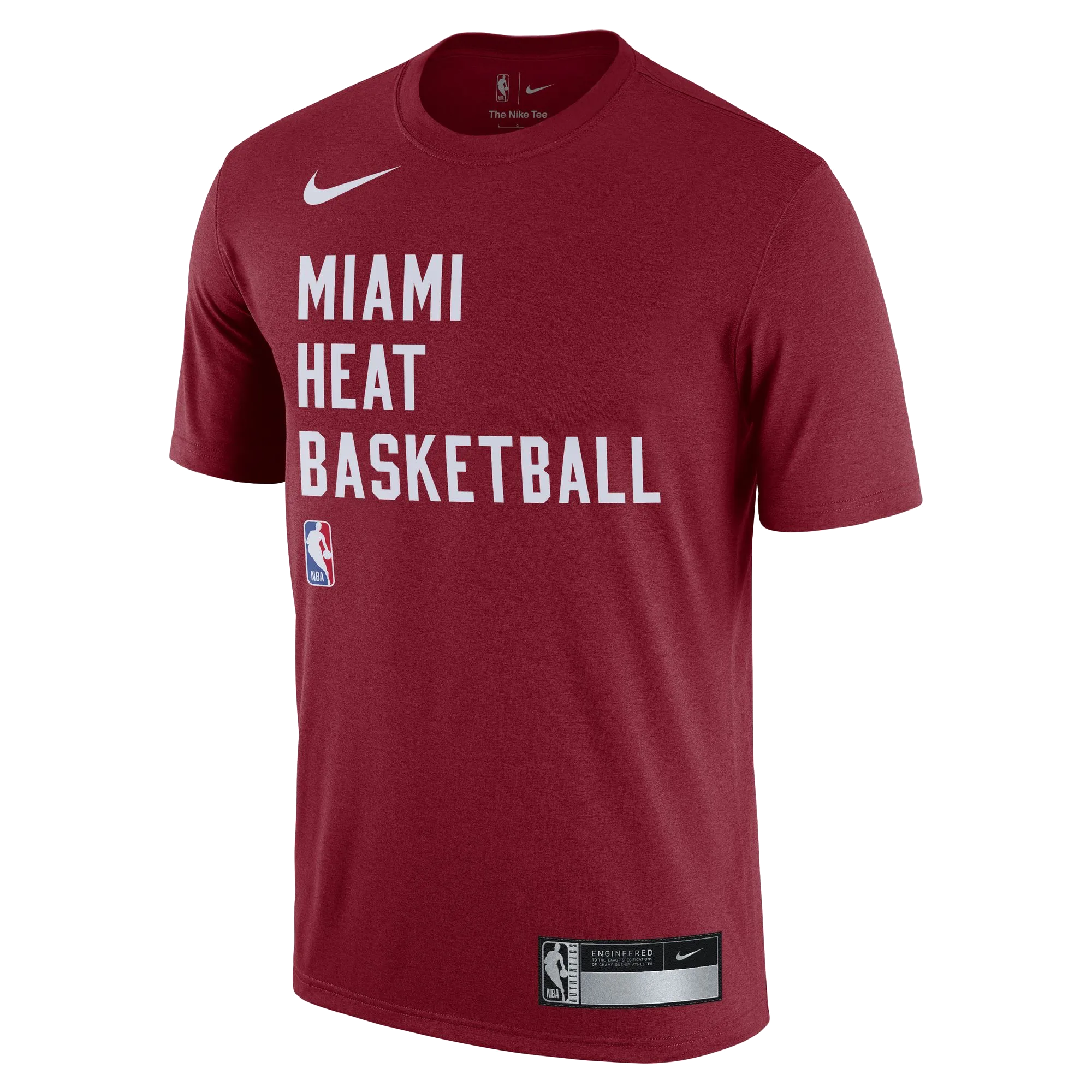 Nike Miami HEAT 2023-24 On-Court Red Practice Tee