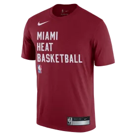 Nike Miami HEAT 2023-24 On-Court Red Practice Tee