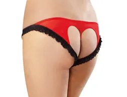 Open Back Panty 2xl RedBlack