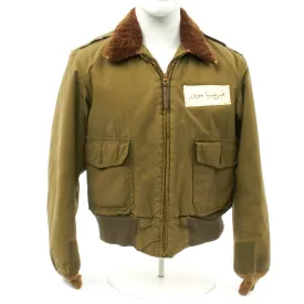 Original U.S. WWII Lieutenant Commander Named B-10 Flight Jacket - Size 40