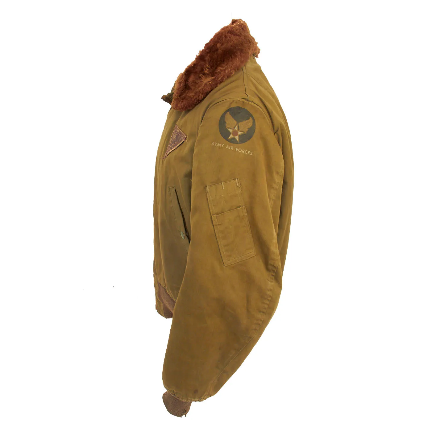 Original U.S. WWII US Army Air Forces B-15 Intermediate Flight Jacket - Size US 36